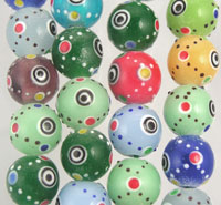 Round Lampwork Beads