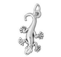 Sterling Silver Gecko Charm