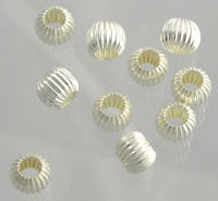 Sterling Fluted Bead Spacer