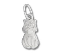Hollow Puffed Cat Charm