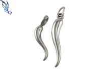 Sterling Silver Italian Horn Charm