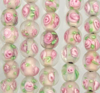 Flower Glass Beads