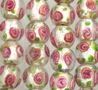 Flower Glass Beads