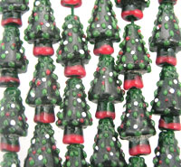 Christmas Tree Glass Beads