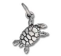 Sea Turtle Swimming Charm
