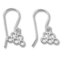 Silver Chandelier Earring Finding
