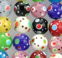 Multi Color Round Glass Beads