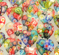 Heart Glass Beads