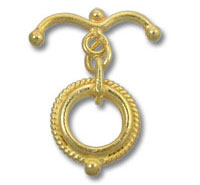 Vermeil Round Toggle