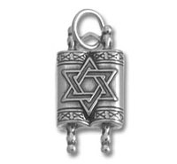 Sterling Silver Torah Charm