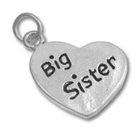 Big Sister Heart Charm