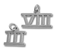 Sterling Silver Roman Numbers