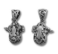 Prayer Box Cross and Fish Charm