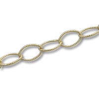 Gold Filled Roped Oval Chain
