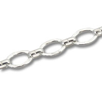Silver Oval Link Chain