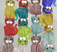 Cat Glass Beads