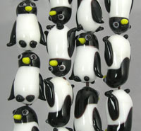 Penguin Glass Beads