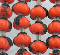 Pumpkin Orange Glass Beads