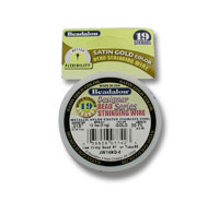 Beadalon Satin Gold Color Bead Stringing Wire