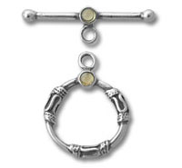 Large Toggle with Citrine Stone