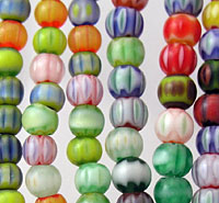 Multi Color Round Glass Beads