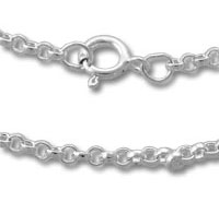 2mm Rolo Link Chain Necklace