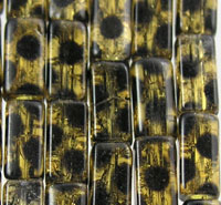 Rectangular Spotted Glass Beads