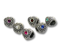 Design Heart Spacer Bead