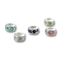 Small Cubic Zirconia(CZ) Spacer Bead