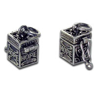 Sterling Silver Prayer Box Charm