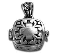 Sterling Silver Cross Prayer Box