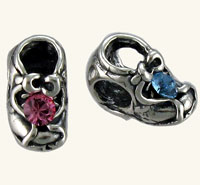 Baby Shoes Spacer Bead