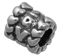 "Love" Silver Spacer Bead