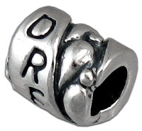 "Dream" Silver Spacer Bead