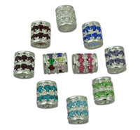 Cubic Zirconia Spacer Charm Beads