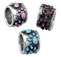 Enamel Paws Spacer Bead