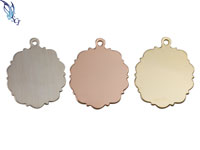 Silver Scroll Oval Stamping Blank