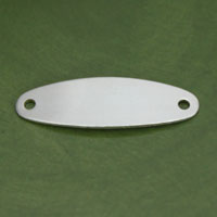 Silver 19mm Oval Stamping Blank