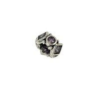 Amethyst Cubic Zirconia Spacer Bead