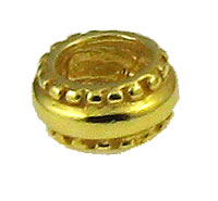 Round Vermeil Spacer Bead