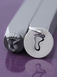 6mm Left Foot Design Stamp Tool