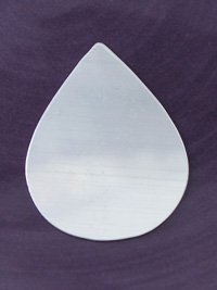 Silver Teardrop Stamping Blank
