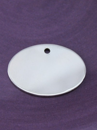Silver Oval Stamping Blank