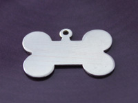 Silver Dog Bone Stamping Blank
