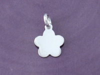 Sterling Silver Flower Stamping Disc