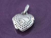Silver Small Design Heart Locket