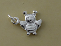 Shiny Tiny Bumble Bee Charm
