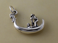 Gondola with Two People Charm