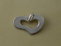 Shiny Whimsical Heart Charm