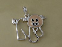 Cut out Enamel Pig Charm